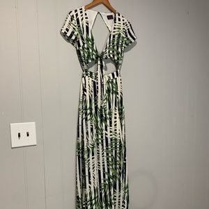 Hot Miami Styles Striped Maxi Dress